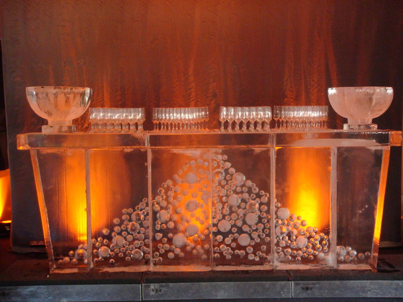 Bar en glace avec LED pessac 