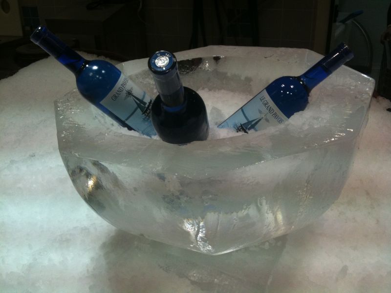 realisation d'une Vasque en glace