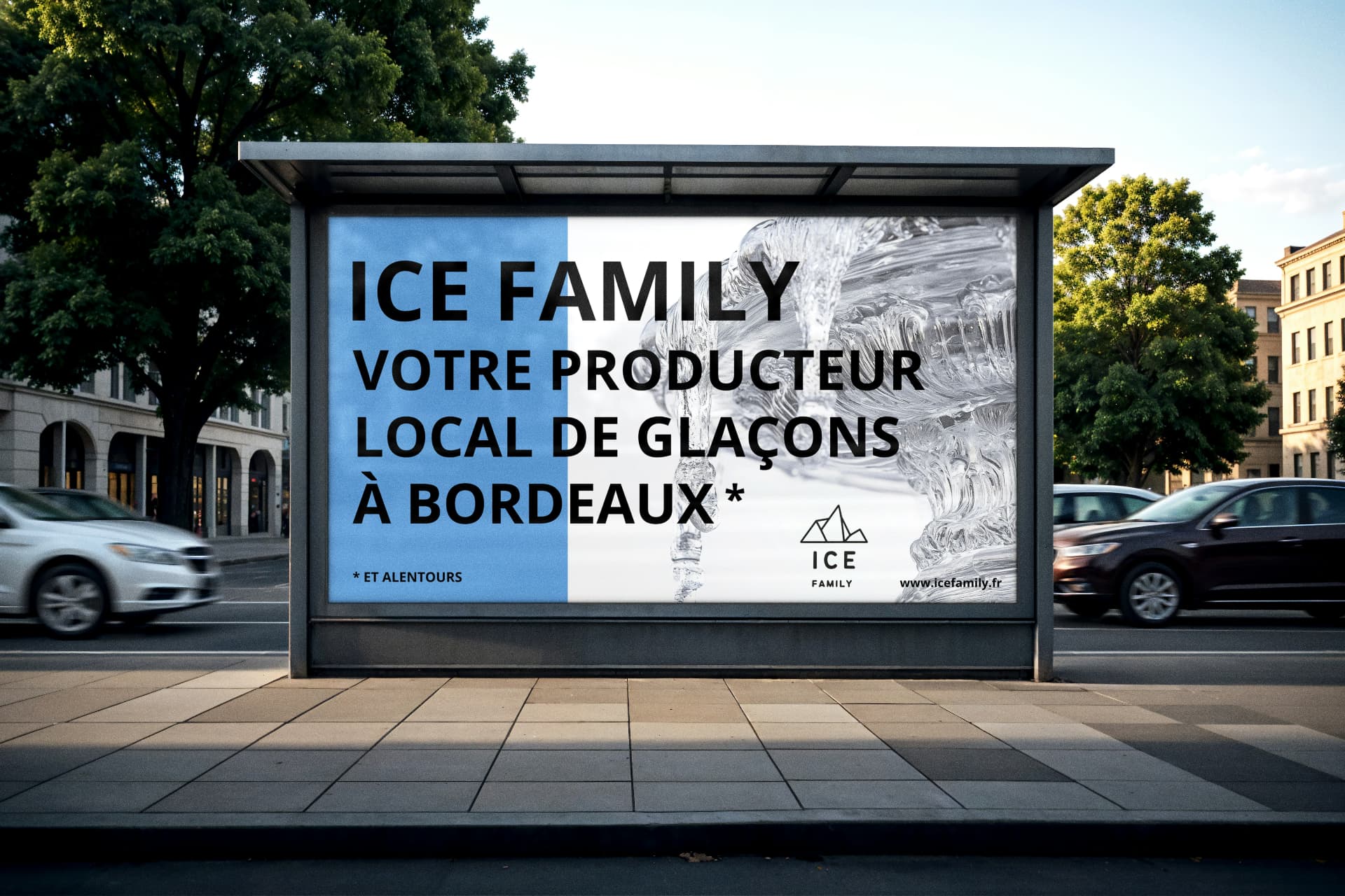 Campagne Ice Family — votre producteur local de glaçons à Bordeaux